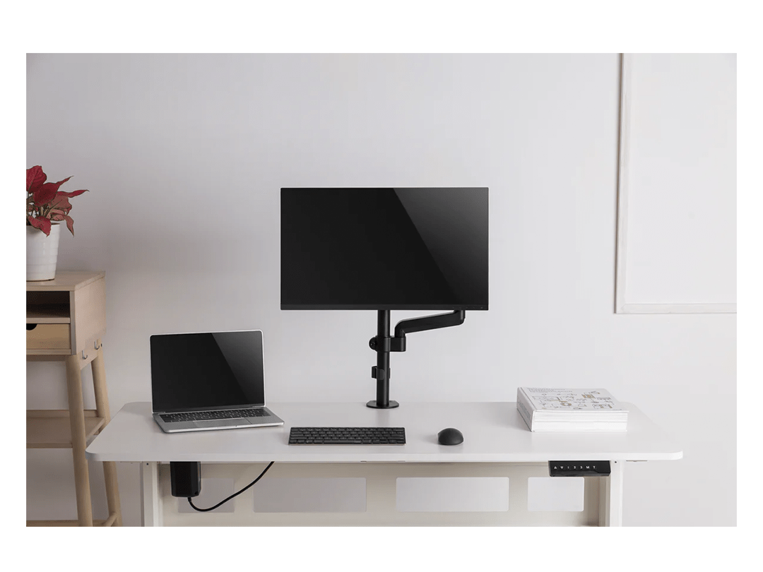 GAMEON GO-3363 Pole-Mounted Spring-Assisted Single Monitor Arm For Gaming And Office Use, 17 GAMEON GO-3363 Pole-Mounted Spring-Assisted Single Monitor Arm For Gaming And Office Use, 17